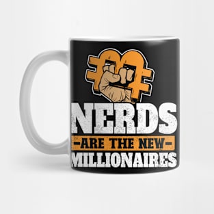 Nerds Are The New Millionaires Funny BTC Crypto Gift Mug